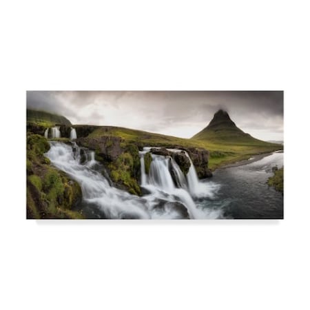 Danny Head 'Kirkjufellfoss Panorama' Canvas Art,16x32